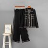 586483930 POLO collar loose jacket set