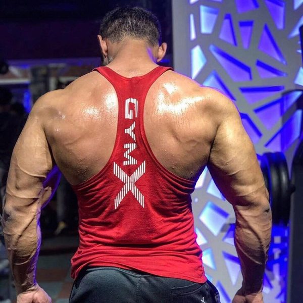586486345 Mens Fitness Vest, Muscle Exercise Tight Fitting Shirt, Quick Drying Top, Fitness Suit, Muscle Training, Sleeveless