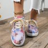 586486898 Plus Size Women's Board Shoes Spring Printing Colorful Single Shoes Casual Shoes Small White Shoes