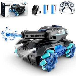 05aee0df-e7a7-444f-bd1e-8ffa1dd17fd6.jpg RC Tank Toys Four Wheel Drive Remote Control Car 2.4G Gesture Control Water Bomb