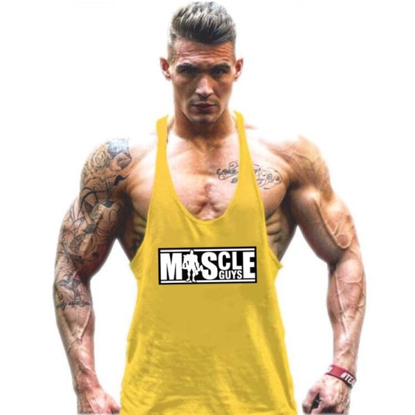 586486478 Bodybuilding Tank Top Mens shirts Brand Clothing Fitness Men Singlet Sleeveless Cotton Workout Stringer Shirts