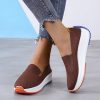 586487022 Spring and Autumn New Shoes Korean Women's Single Shoes Comfortable Casual Shoes Large Size Slip-On Shoes