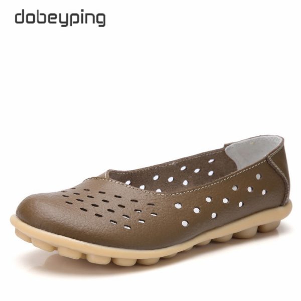 New Beanie Hole Women's Shoes Maternity Shoes Plus Size Mother Shoes Casual Women's Flat Shoes