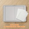 0c0c78c7-d276-4039-864c-b8a779416f48.jpg Pee Pad Holder Foldable Dog Litter Box with 3 Disposable Pads, 33.9" x 24.4", Gray