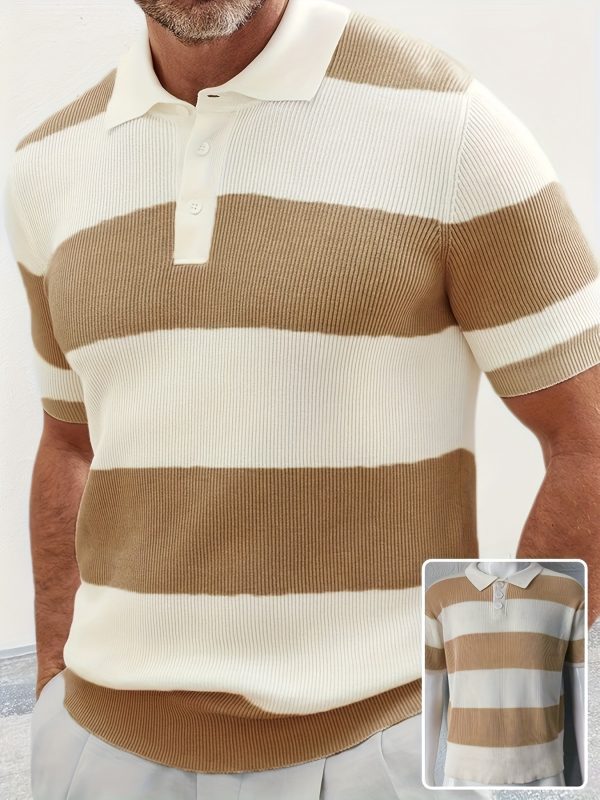 0cccb461-9f30-48f3-8c19-ea39fd3fcb72-20.jpg Mens Clothing Summer Fashion Lapel Sweater Short Sleeve Men Clothing Men Wears