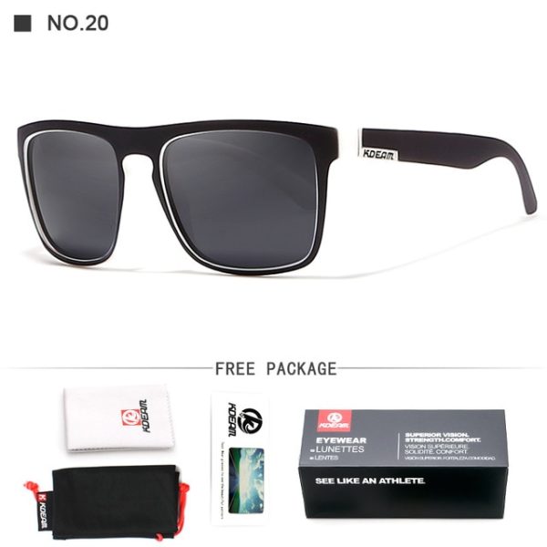 586487338 Guy's Sun Glasses From Kdeam Polarized Sunglasses Men Classic Design All-Fit Mirror Sunglass With Brand Box