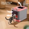 1688effc-6de3-4c42-8be7-cc8e07c2604f.jpg Elevated Leak Proof Elf Pink Cat Litter Box, Made Of Sturdy And Durable Materials, Also Suitable For Multi Cat Households
