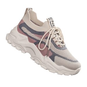 586486850 Flyknit shoes breathable and comfortable thick soled shoes dad shoes women's sports shoes