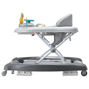 1747df8d-5ec3-4312-893c-16aa80f04e89.jpg 4-in-1 Baby Walker, Foldable Baby Activity Center On Wheels, 3 Adjustable Height, Music & Toys Tray, Learning-Seated | Walk-Behind | Rocker | Bouncer Toddler Walker For Girls Boys 6-24 Months