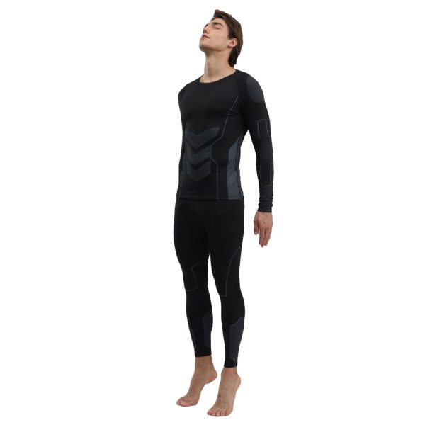 1d443ff1-7357-4bd7-ab69-69d4a1600d27.jpg Men Thermal Underwear Set Shirt Pants Autumn Slim Fit Thermal Underwear Top Bottom Set Black S