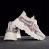586486856 Flyknit shoes breathable and comfortable thick soled shoes dad shoes women's sports shoes