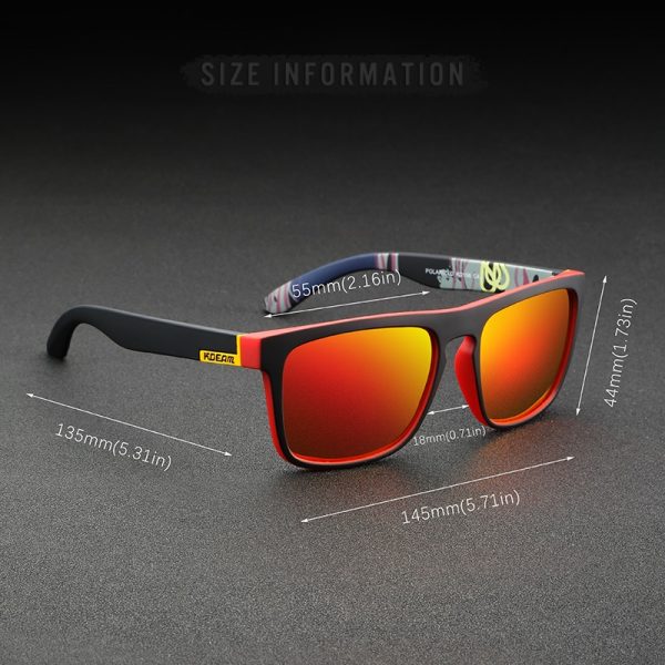 586487325 Guy's Sun Glasses From Kdeam Polarized Sunglasses Men Classic Design All-Fit Mirror Sunglass With Brand Box