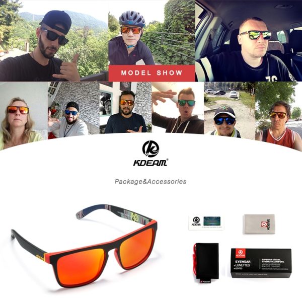 586487327 Guy's Sun Glasses From Kdeam Polarized Sunglasses Men Classic Design All-Fit Mirror Sunglass With Brand Box