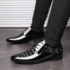 586486688 Bright leather shoes for men's business dress shoes, plus size men's shoes, versatile wedding shoes