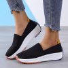 586487021 Spring and Autumn New Shoes Korean Women's Single Shoes Comfortable Casual Shoes Large Size Slip-On Shoes
