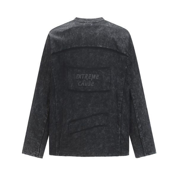 Wash and make old frayed hoodies with water