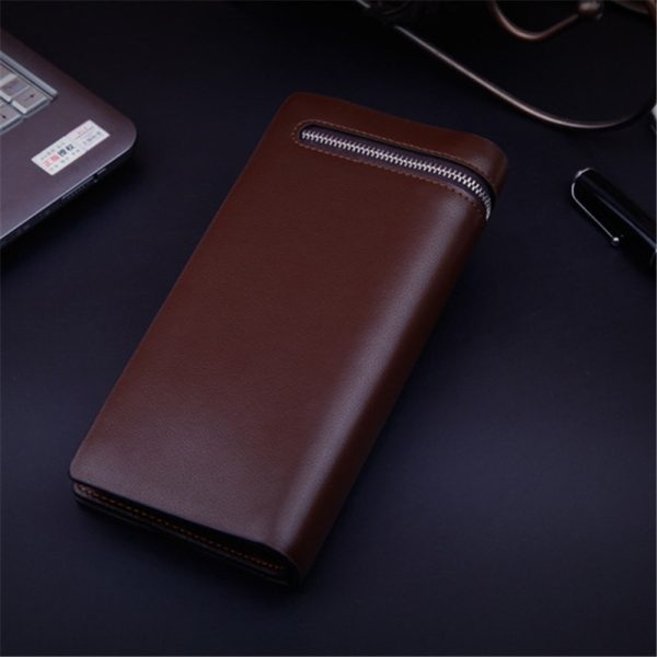 586486545 Bifold Men Wallet Brand Famous Mens Leather Long Wallet Clutch Male Money Purse ID Card Holder