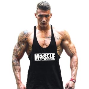 586486477 Bodybuilding Tank Top Mens shirts Brand Clothing Fitness Men Singlet Sleeveless Cotton Workout Stringer Shirts