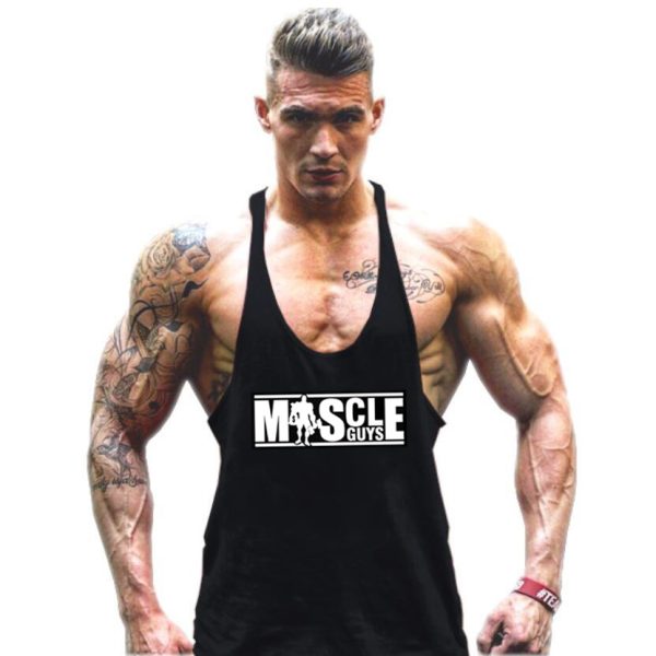 586486477 Bodybuilding Tank Top Mens shirts Brand Clothing Fitness Men Singlet Sleeveless Cotton Workout Stringer Shirts