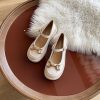 586487074 Women's Shoes Summer New Single Shoes Two Wear Shallow Scoop Shoes Platform Sole Shoes Retro