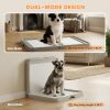 3691c2dc-0333-4ce7-bc27-1b88759edd02.jpg Pee Pad Holder Foldable Dog Litter Box with 3 Disposable Pads, 33.9" x 24.4", Gray