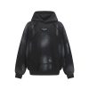 586483978 Hairy edge washed and spray dyed hoodie