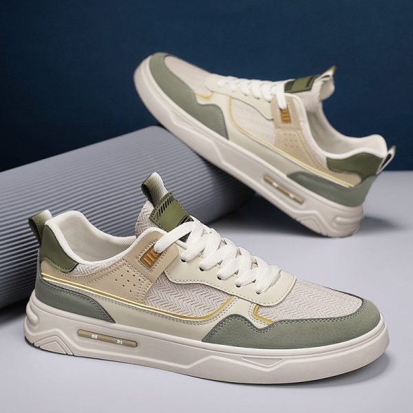 586485343 New Mens Colored Skateboarding Shoes with Low Top Mesh Breathable Casual Sports Shoes Fashion Trend Mens Shoes