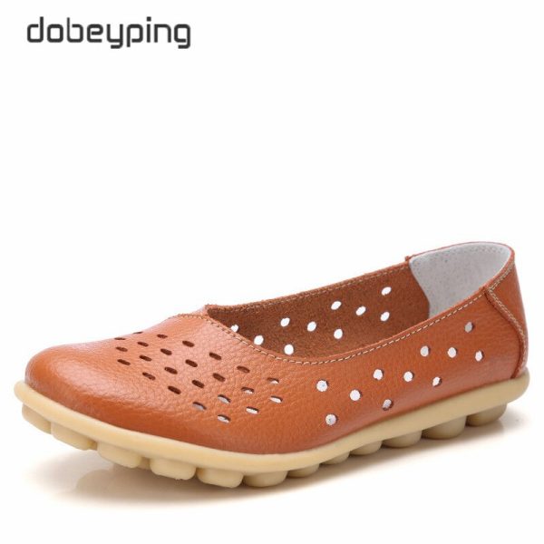 New Beanie Hole Women's Shoes Maternity Shoes Plus Size Mother Shoes Casual Women's Flat Shoes