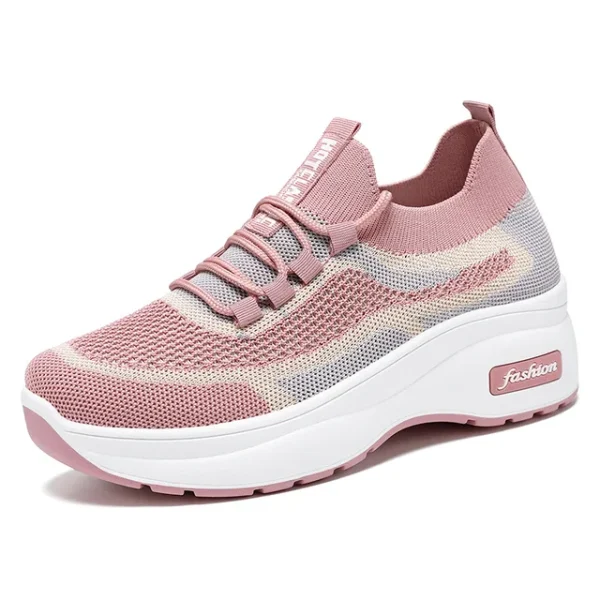 586486870 Thick soled casual style women's shoes height increasing shoes mesh breathable shoes children's shoes