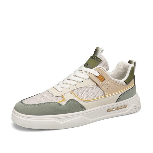 586485347 New Mens Colored Skateboarding Shoes with Low Top Mesh Breathable Casual Sports Shoes Fashion Trend Mens Shoes