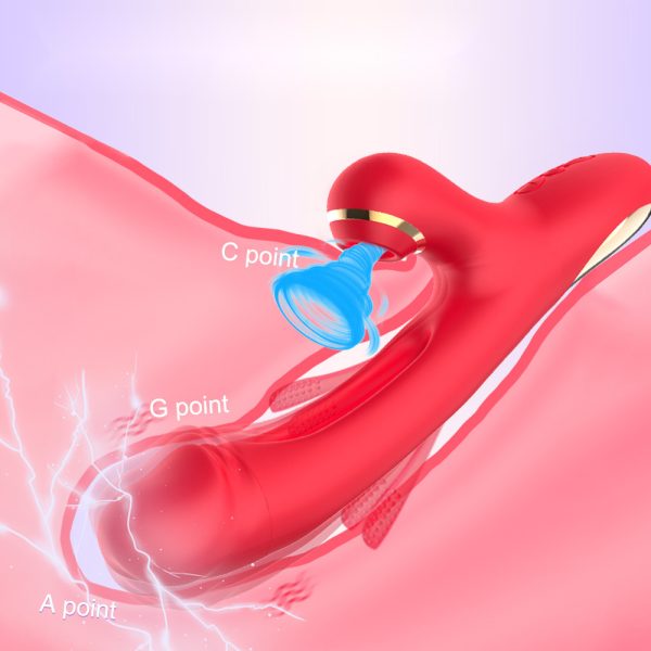 41b70c36-fdaa-4f68-8d27-1bccdc86f4c9.jpg Rabbit Sexy Toys -LOVENOTE G Spot Massager For Women Clitoral Nipple Stimulation, 3 In 1 Sexy Toys With 14 Vibration & 7 Tongue Licking Flapping