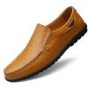 586485581 Genuine Leather Mens Moccasin Shoes Black Men Flats Breathable Casual Italian Loafers Comfortable Plus Size