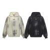 586483976 Hairy edge washed and spray dyed hoodie