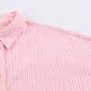 586484942 Commuting style loose and versatile striped shirt