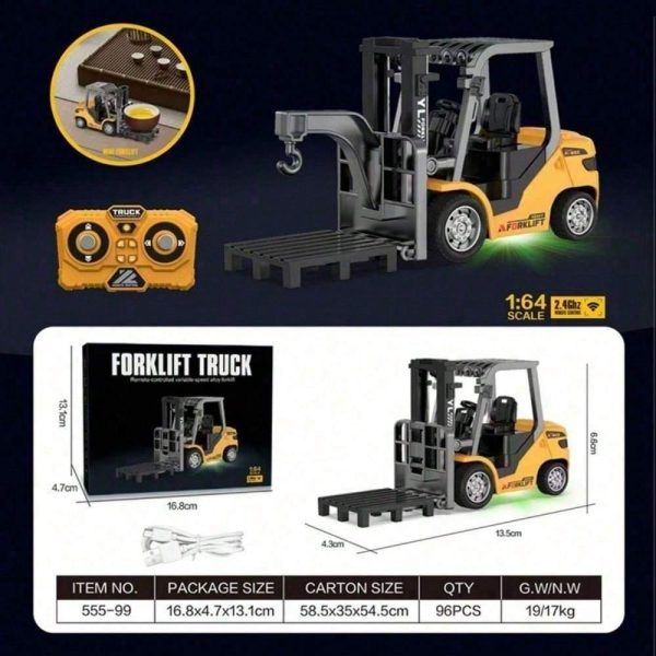45367662-060c-44f5-8775-d7a498fdecf8.jpg App Controlled RC Construction Truck Mini Alloy Forklift Toy With Realistic Lift System, Perfect Christmas Gift For Boys & Adults, Boy Toys, Party Favors For Kids, Kids Party Favors, Toys For Boy