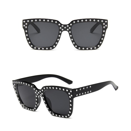 Sunglasses Women Crystal Decoration Sunglasses Female Rhinestones Sunglass Classic Square Brand Designer Sun Glasses Of Women