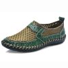 586485433 Breathable Mesh Shoes Italy Loafers Mens Casual Shoes Genuine Leather Slip On Brand Shoes Man