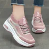 586486864 Thick soled casual style women's shoes height increasing shoes mesh breathable shoes children's shoes