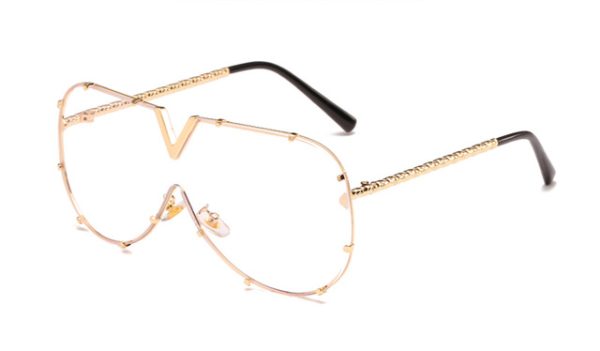 586487253 LEIDISEN One Piece Sunglasses Men Brand Designer High Quality Oversized Sunglasses For Women Sunglass Metal UV400 Mirror