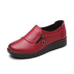 586486120 Spring and Autumn New Women's Leather Shoes Grandma Shoes Elderly Shoes