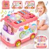 4ea8747c-e316-46ea-b4d1-2e87309ede63.jpg Baby Activity Bus Toy Set 6-in-1 Multifunctional Musical Learning Bus Includes Mini Car & Building Blocks Early Educational Toy For Toddlers Ages 1-3