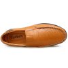 586485575 Genuine Leather Mens Moccasin Shoes Black Men Flats Breathable Casual Italian Loafers Comfortable Plus Size