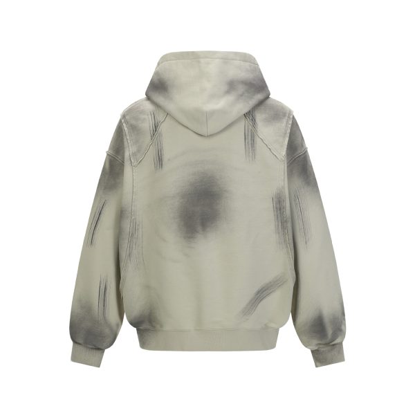 586483973 Hairy edge washed and spray dyed hoodie