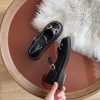 586487077 Women's Shoes Summer New Single Shoes Two Wear Shallow Scoop Shoes Platform Sole Shoes Retro