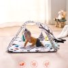 Baby Play Gym Mat Tummy Time Activity Mat With 6 Sensory Toys