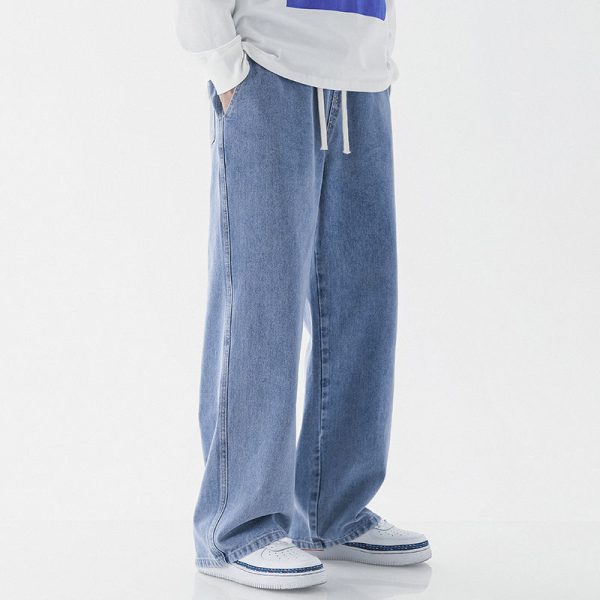 61130d97-eeac-422d-9cd9-a5ecc7c94dc4.jpg Mens Fashion Casual Loose Straight Jeans