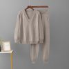 V-neck sweater and pants set