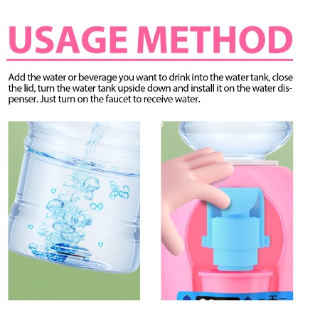 64de38f1-51d7-4a84-985b-e844401b82ec.jpg Dowmoo Children's Mini Water Dispenser, Baby Kitchen Toys Mini Fun Every Home Drink Machine Can Water