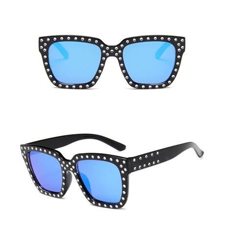 Sunglasses Women Crystal Decoration Sunglasses Female Rhinestones Sunglass Classic Square Brand Designer Sun Glasses Of Women