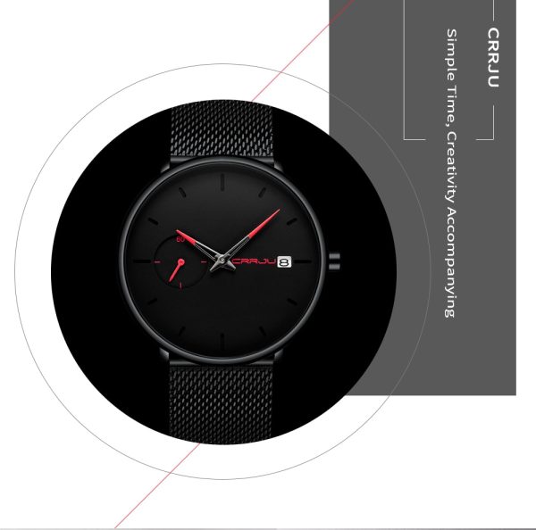 586486517 Crrju Sports Date Mens Watches Top Brand Luxury Waterproof Sport Watch